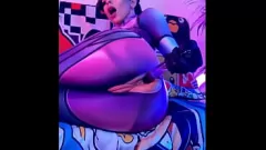play Cosplay Orgasme: Alice Bong sebagai Widowmaker dalam Permainan Anal Dildo