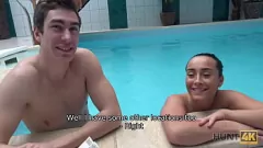 Play HUNT4K. Cheap slut does her best to stay at spa with her bf while giving blowjobs and riding hard